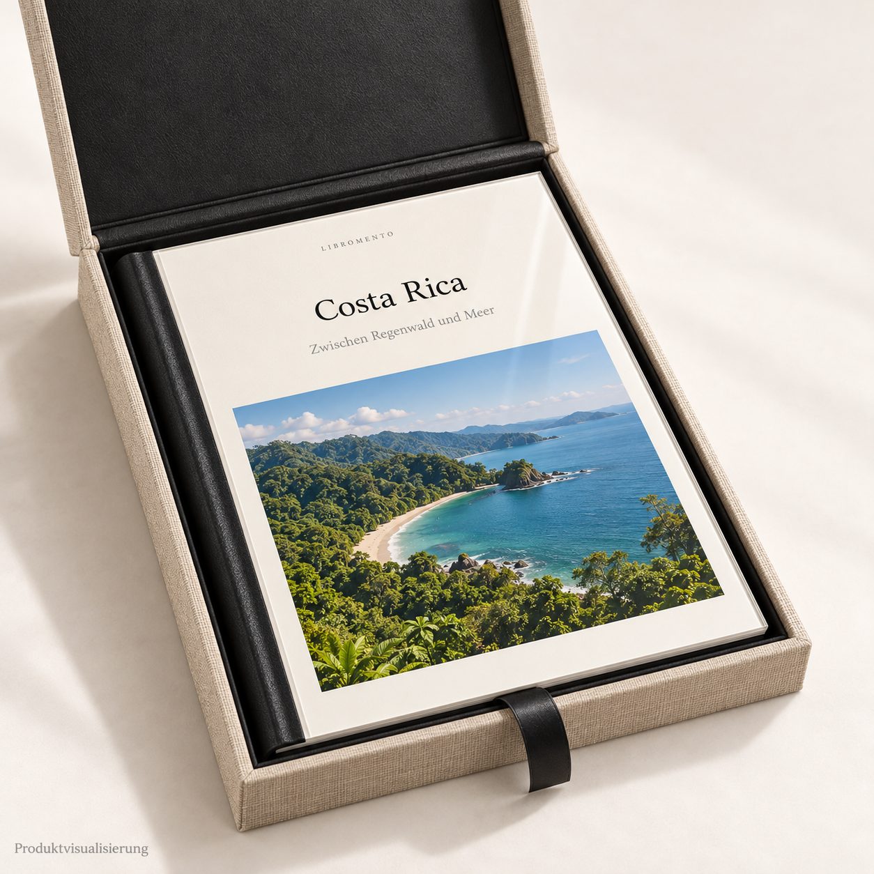 Premium Box — Costa Rica Buch in Leinen-Geschenkbox